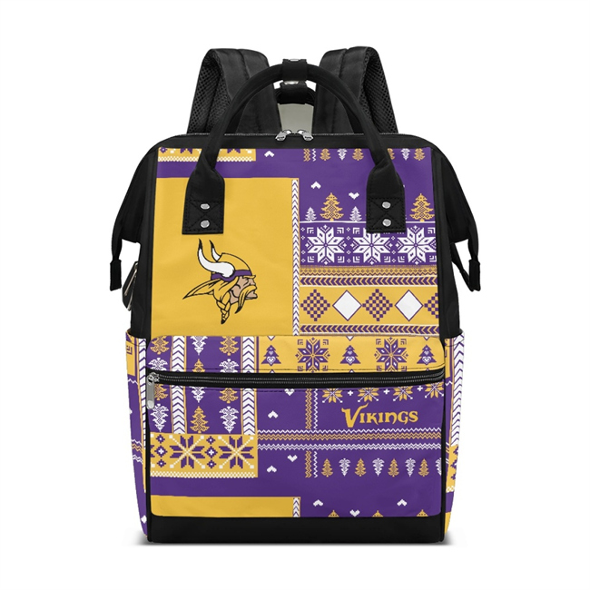 Minnesota Vikings 2026 Diaper Bag/Backpack(Pls Check Description For Details)